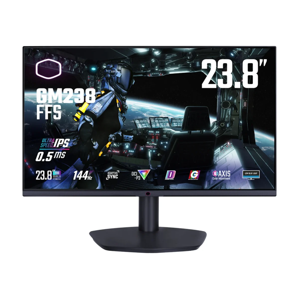 ⁦Cooler Master MONITOR GM238FFS FHD 23.8 FHD 144Hz 0.5ms IPS⁩ - الصورة ⁦1⁩